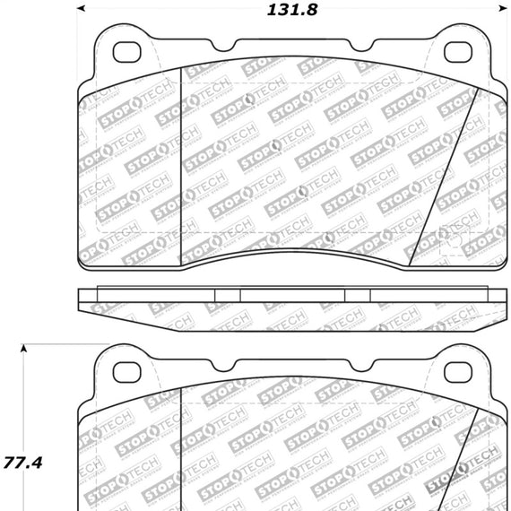 StopTech Street Touring 04-07 STi / 03-06 Evo / 08-10 Evo Front Brake Pads