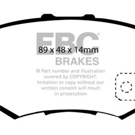 EBC 97 Acura CL 2.2 Ultimax2 Rear Brake Pads