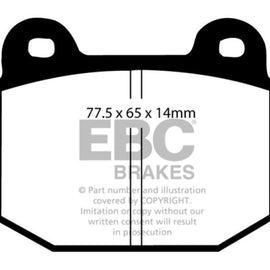EBC 08+ Lotus 2-Eleven 1.8 Supercharged Redstuff Front Brake Pads