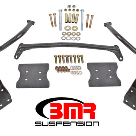 BMR 79-04 Fox Mustang Torque Box Reinforcement Plate Kit(TBR005H And TBR003H) - Black Hammertone