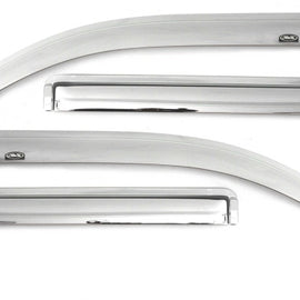 AVS 20-22 Chevrolet Silverado 1500 LTD Ext. Cab/DC F&R Ventvisor Window Deflectors 4pc - Chrome