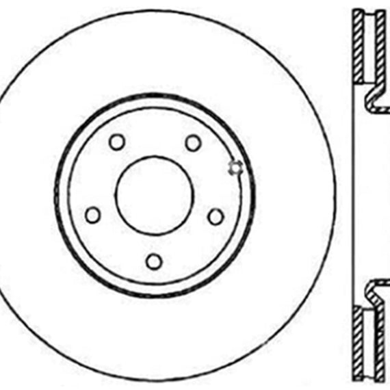 StopTech SportStop 6/02-08 Nissan 350Z / 8/02-04 Infiniti G35 Slotted & Drilled Rear Right Rotor