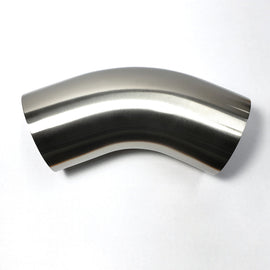 Stainless Bros 1.75in SS304 45 Degree Bend Elbow - 1.5D / 2.625in CLR - 16GA / .065in Wall w/ Leg