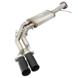 aFe Rebel Series Exhaust SS Front Side Exit CB w/ Black Tips 10-14 Ford F150 Ecoboost V8 6.2L