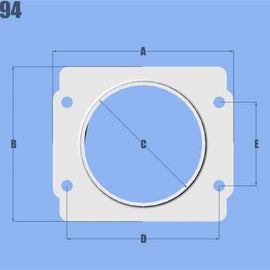 Vibrant MAF Sensor Adapter Plate for Subaru applications use w/ 3in Inlet I.D. filters only