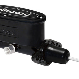 Wilwood High Volume Tandem Master Cylinder - 7/8in Bore Black-W/Pushrod