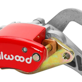 Wilwood Caliper-MC4 Mechanical-R/H - Red w/ Logo 1.19in Piston .81in Disc