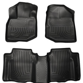 Husky Liners 09-12 Honda Fit WeatherBeater Combo Black Floor Liners