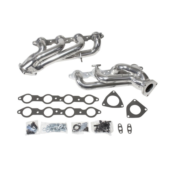 BBK 99-04 GM Truck SUV 4.8 5.3 Shorty Tuned Length Exhaust Headers - 1-3/4 Silver Ceramic