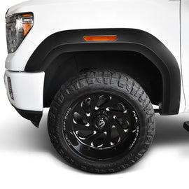 Bushwacker 20-21 GMC Sierra 2500HD Extend-A-Fender Style Flares Front 4pc - Black