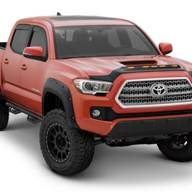 AVS 10-22 Toyota 4Runner Aeroskin Low Profile Hood Shield w/ Lights - Black
