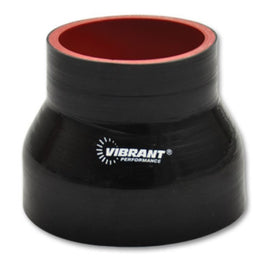 Vibrant 4 Ply Reducer Coupler 3in ID x 2.5in ID x 4.5n Long - Black