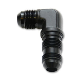 Vibrant -6AN Bulkhead Adapter 90 Degree Elbow Fitting - Anodized Black Only