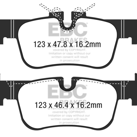 EBC 14+ BMW i3 Electric Ultimax2 Rear Brake Pads