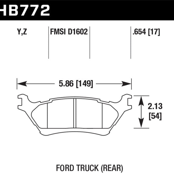 Hawk 2012-2016 Ford F-150 / Full-Size Trucks and SUV - LTS Street Brake Pads