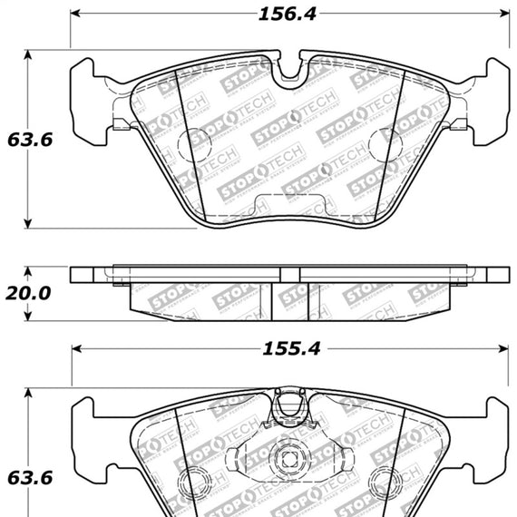 StopTech Performance 04-09 BMW X3 (E38) / 06-09 Z4 3.0Si (E86) / 00-07 330 Series Front Brake Pads