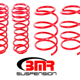 BMR 05-14 S197 Mustang GT Drag Version Lowering Springs (Set Of 4) - Red