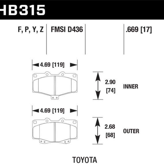 Hawk LTS Street Brake Pads