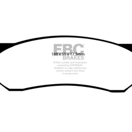 EBC 00-01 Dodge Ram 1500 (4WD) Pick-up 3.9 Extra Duty Front Brake Pads