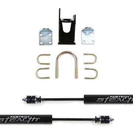 Fabtech 05-21 Ford F250/350 4WD Dual Stealth Steering Stabilizer Kit - Opposing Style