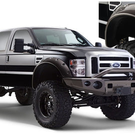 Bushwacker 08-10 Ford F-250 Super Duty Cutout Style Flares 2pc - Black