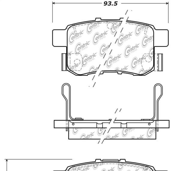 StopTech Sport Performance 11-17 Honda Accord Rear Brake Pads