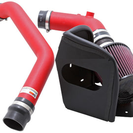 K&N 08-09 Mitsubishi Evo X Wrinkle Red Typhoon Short Ram Intake