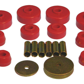 Prothane 79-88 Toyota Truck 4wd Body Mount Kit - Red