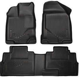 Husky Liners 07-13 Ford Edge / 07-13 Lincoln MKX Weatherbeater Black Front & 2nd Seat Floor Liners