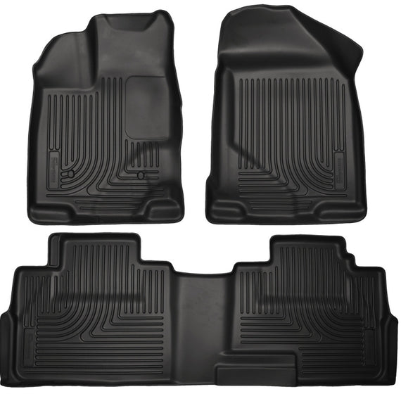 Husky Liners 07-13 Ford Edge / 07-13 Lincoln MKX Weatherbeater Black Front & 2nd Seat Floor Liners