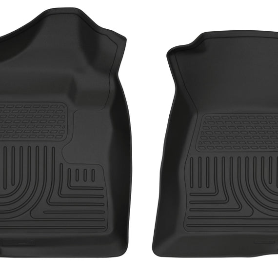 Husky Liners 07-12 Chevrolet Silverado/GMC Sierra Regular Cab WeatherBeater Black Floor Liners