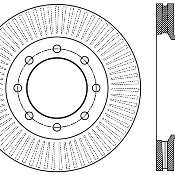 StopTech Power Slot 12-15 Ford F-250/F-350 Front Left Slotted Rotor