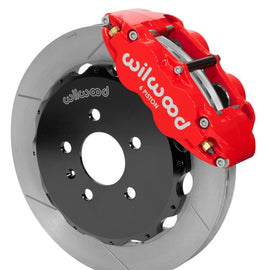 Wilwood 03-08 Audi A4 Forged Narrow Superlite 6R Front Big Brake Kit 12.88in (Red) w/ Lines