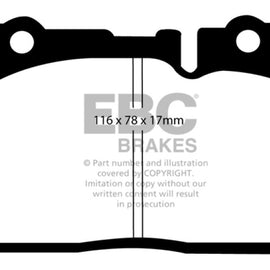 EBC 95-00 Lexus LS400 4.0 Greenstuff Front Brake Pads