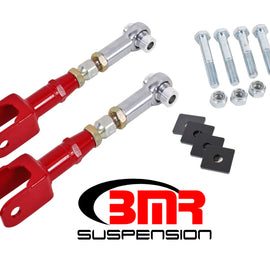 BMR 15-17 S550 Mustang Rear On-Car Adj. Rod Ends Toe Rods - Red