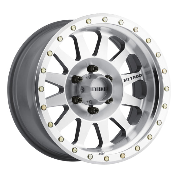 Method MR304 Double Standard 17x8.5 0mm Offset 6x135 94mm CB Machined/Clear Coat Wheel