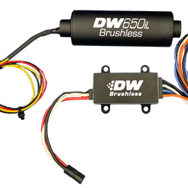 DeatschWerks DW650iL Series 650LPH In-Line External Fuel Pump w/ Single/Dual-Speed Controller