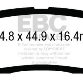 EBC 12+ Cadillac ATS 2.0 Turbo Redstuff Rear Brake Pads