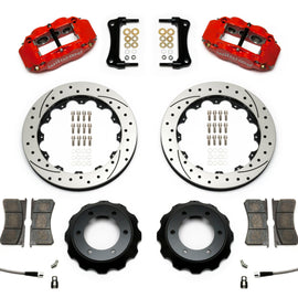 Wilwood Narrow Superlite Red 6R Front Kit 12.88in Drilled Rotor w/ Lines 05-15 Toyota Tacoma