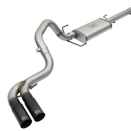 aFe Rebel Series 3in Stainless Steel Cat-Back Exhaust System w/Black Tips 07-14 Toyota FJ Cruiser