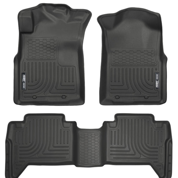 Husky Liners 05-13 Toyota Tacoma WeatherBeater Combo Black Floor Liners