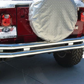 Rampage 1976-1983 Jeep CJ5 Double Tube Rear Bumper - Stainless