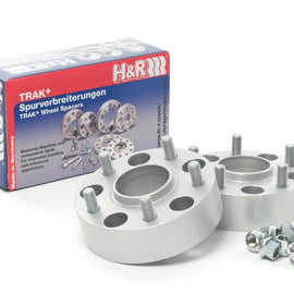 H&R Trak+ 25mm DRM Wheel Spacer Bolt 5x120 Center Bore 72.5 Thread 14x1.5 - Black