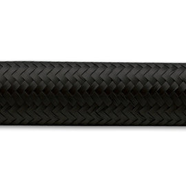 Vibrant -6 AN Black Nylon Braided Flex Hose (10 foot roll)