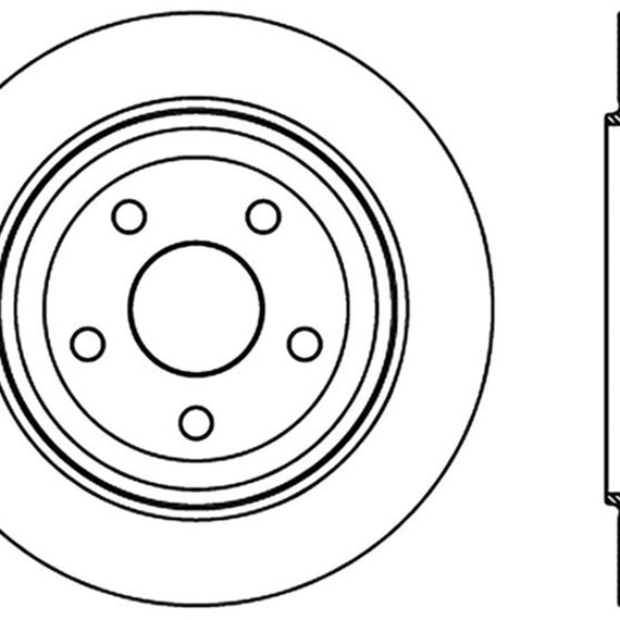 StopTech Slotted Sport Brake Rotor 11-17 Jeep Grand Cherokee (Excludes SRT8)