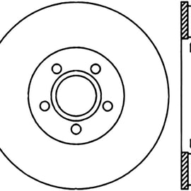 StopTech 03-09 Chrysler PTCruiser Tur / 03-05 Dodge Neon SRT-4 Front Right Slotted & Drilled Rotor