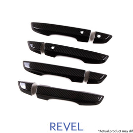 Revel GT Dry Carbon Door Outer Handle Cover (FL/FR/RL/RR) 16-18 Honda Civic - 8 Pieces