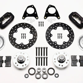 Wilwood Forged Dynalite Front Drag Kit Drilled Rotor 87-93 Mustang 84-86 SVO 5 Lug