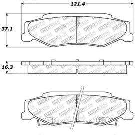 StopTech Street Touring 04-08 Cadillac XLR/XLR-V Rear Brake Pads