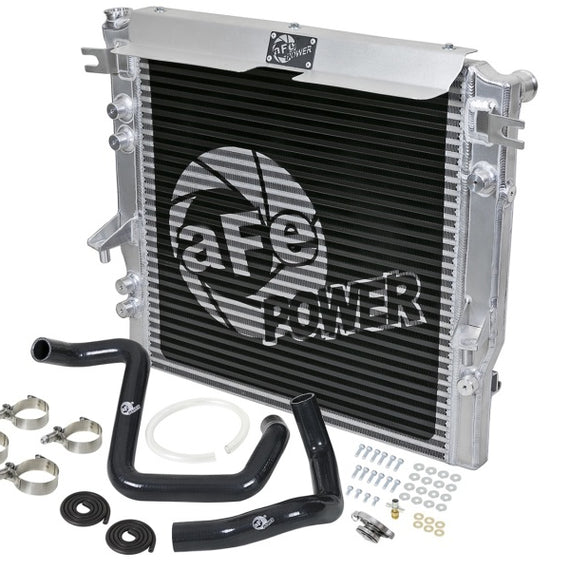 aFe BladeRunner GT Series Bar and Plate Radiator w/ Black Hoses 12-18 Jeep Wrangler (JK) V6 3.6L